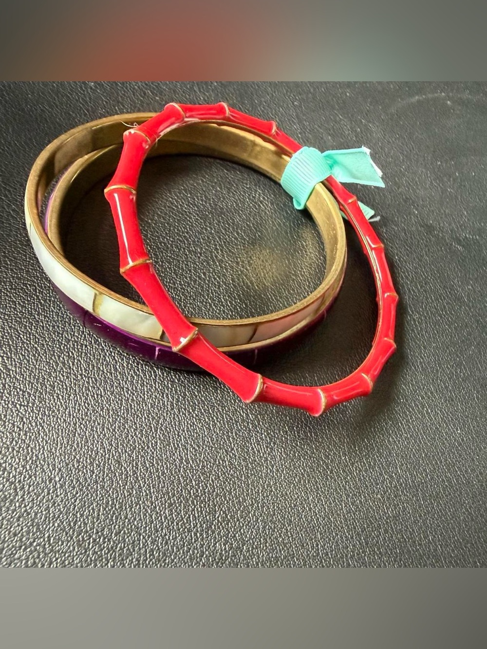 3 Fun Bangle Bracelets Colorful - Picture 2 of 2